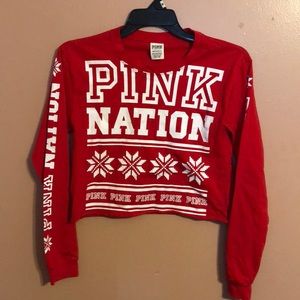 Pink 2 Piece Lounge Set (Christmas Theme)